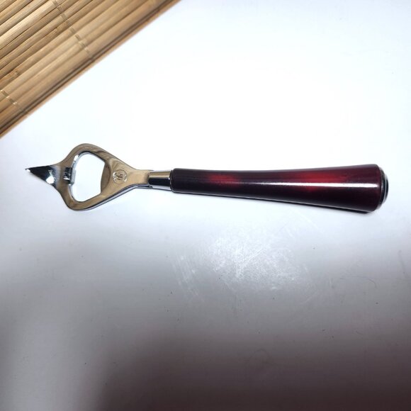 Glo-Hill Canada Bottle Can Opener MCM Cherry Bakelite Handle 7.5 in. Opener - Picture 4 of 8